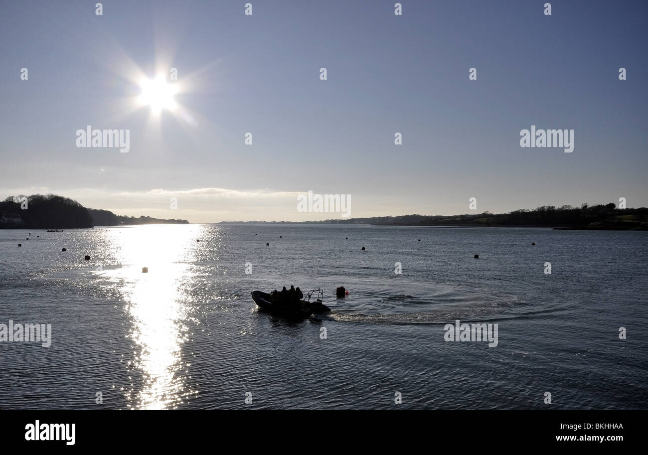 Port Dinorwig Menai Straights North Wales UK Stock Photo