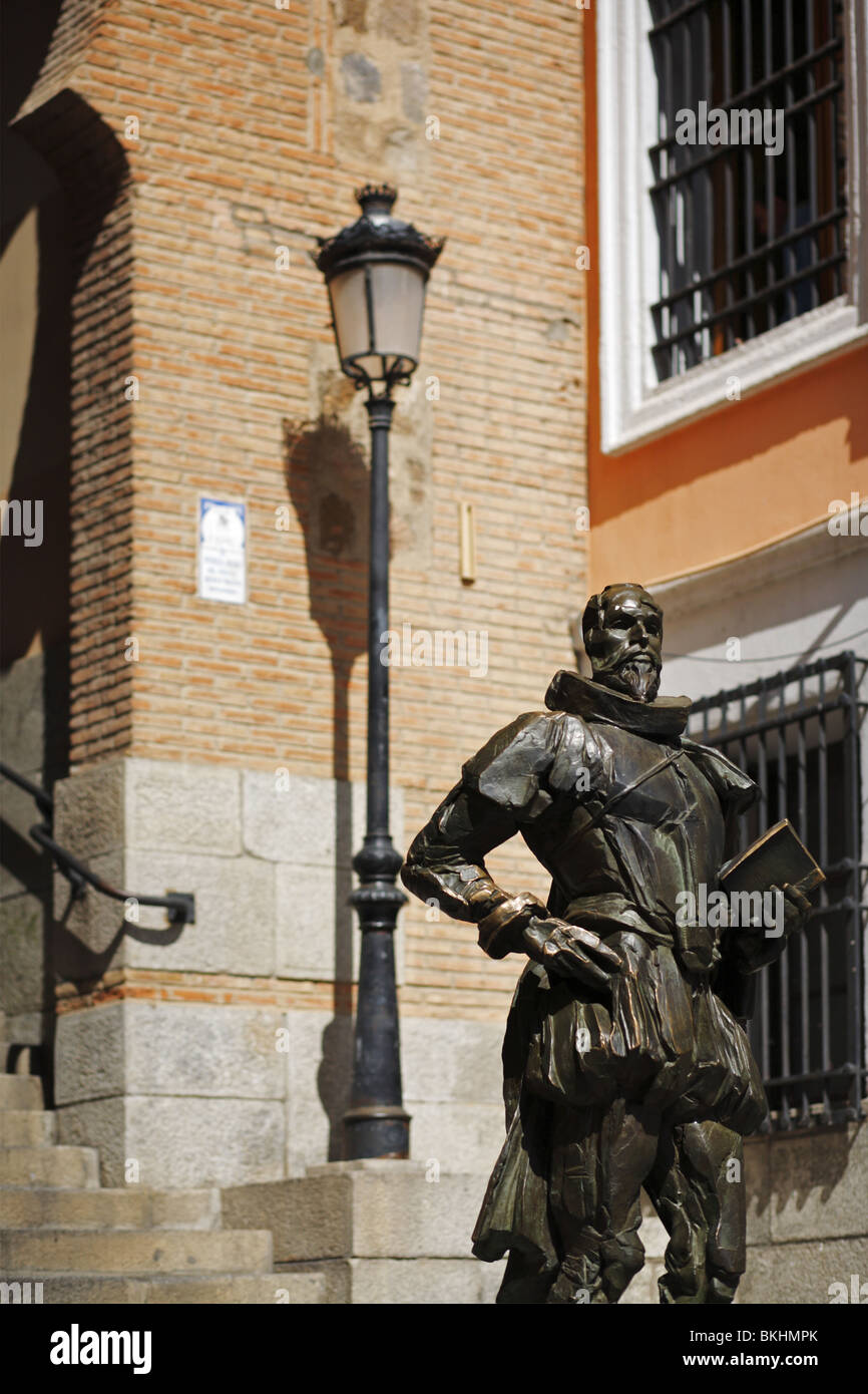 Don Miguel de Cervantes statue, Toledo, Spain Stock Photo Alamy