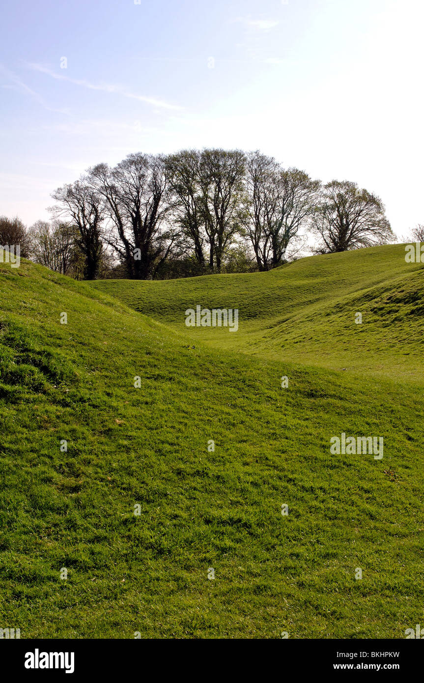 The Roman Ampitheatre, Cirencester, Gloucestershire, England, UK Stock Photo