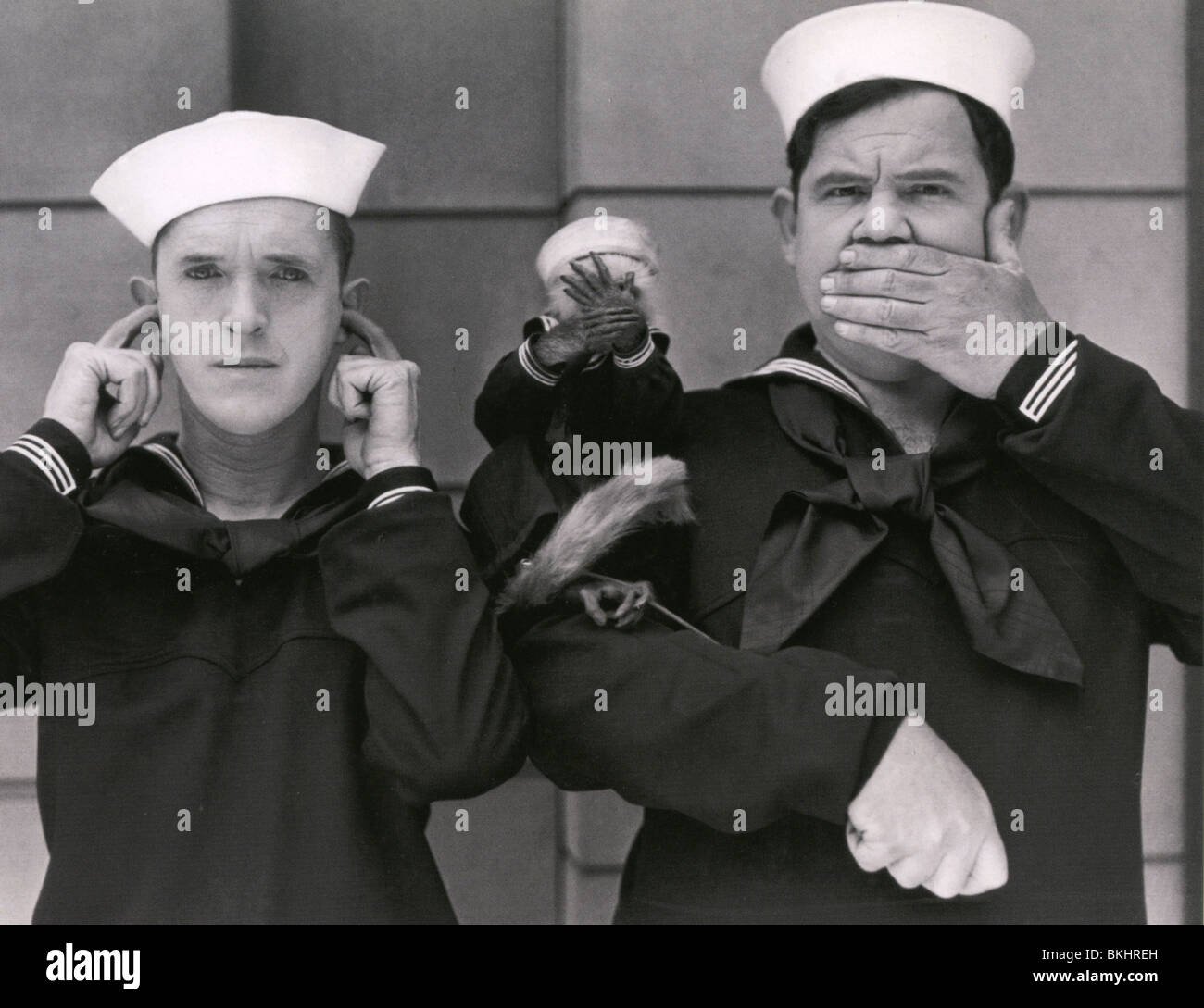TWO TARS - 1928 Hal Roach film with Stan Laurel (at left) and Oliver Hardy Stock Photo
