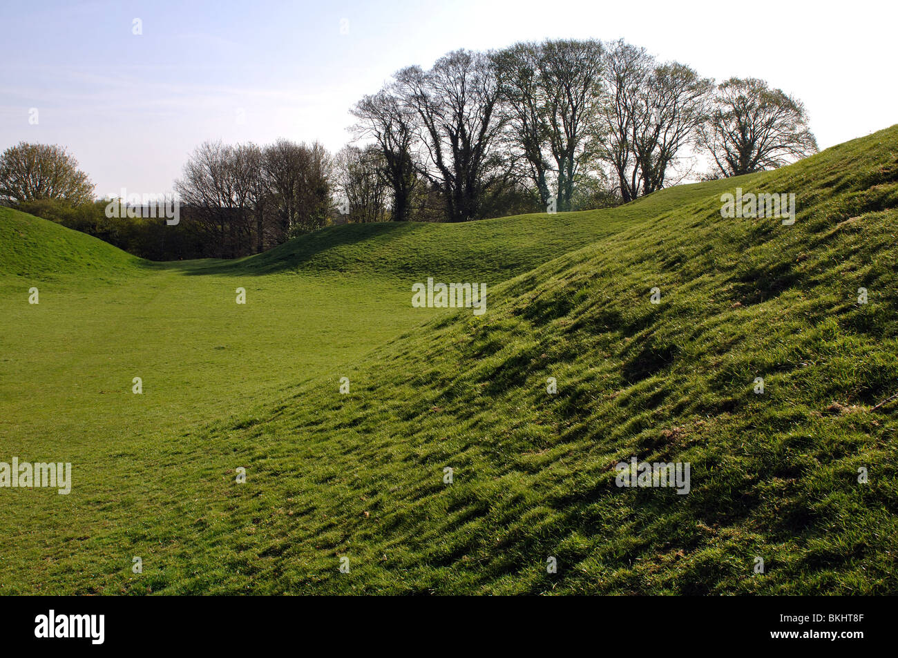 The Roman Ampitheatre, Cirencester, Gloucestershire, England, UK Stock Photo