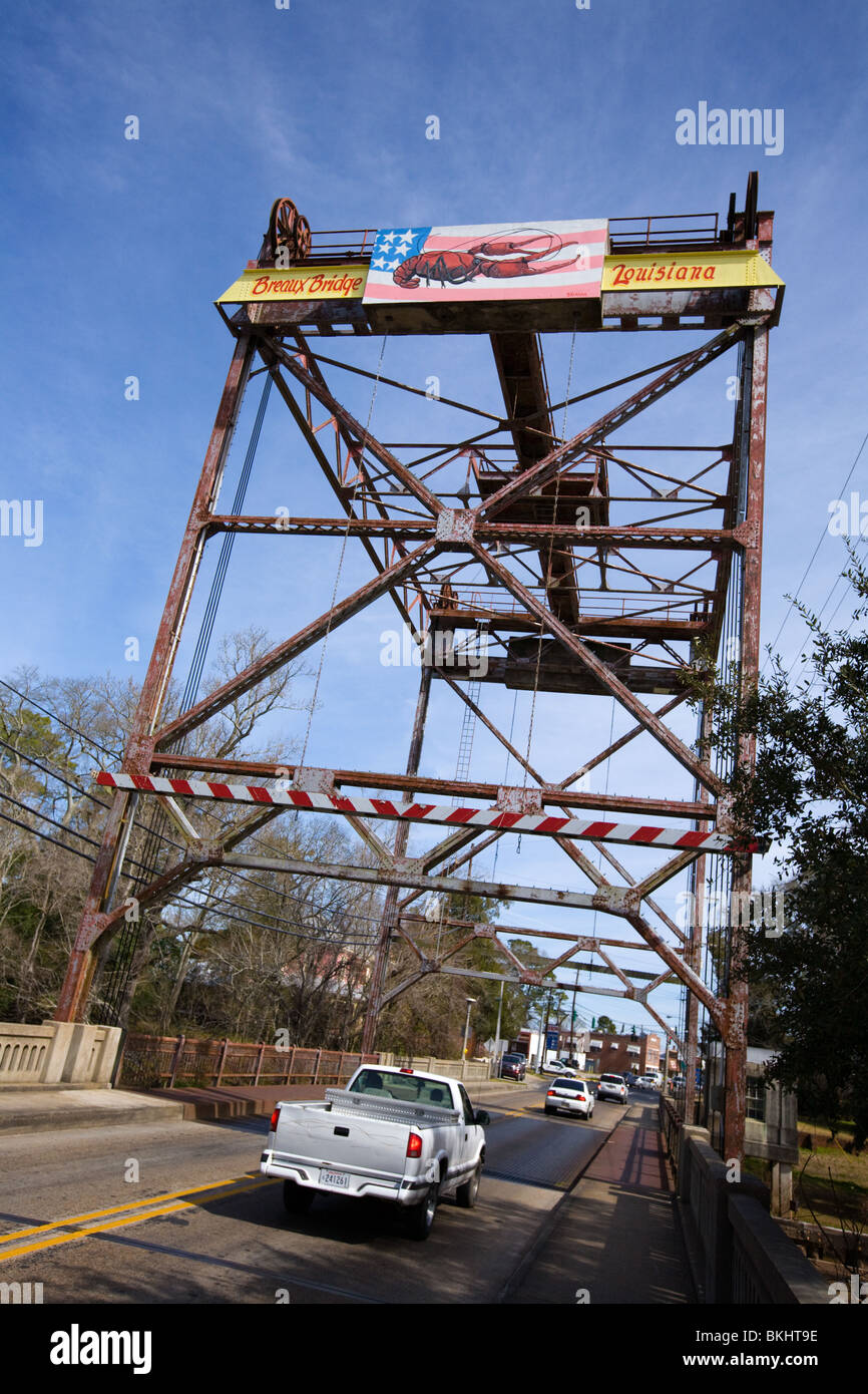 The bridge over Bayou Teche at Breaux Bridge, Louisiana Stock Photo Alamy