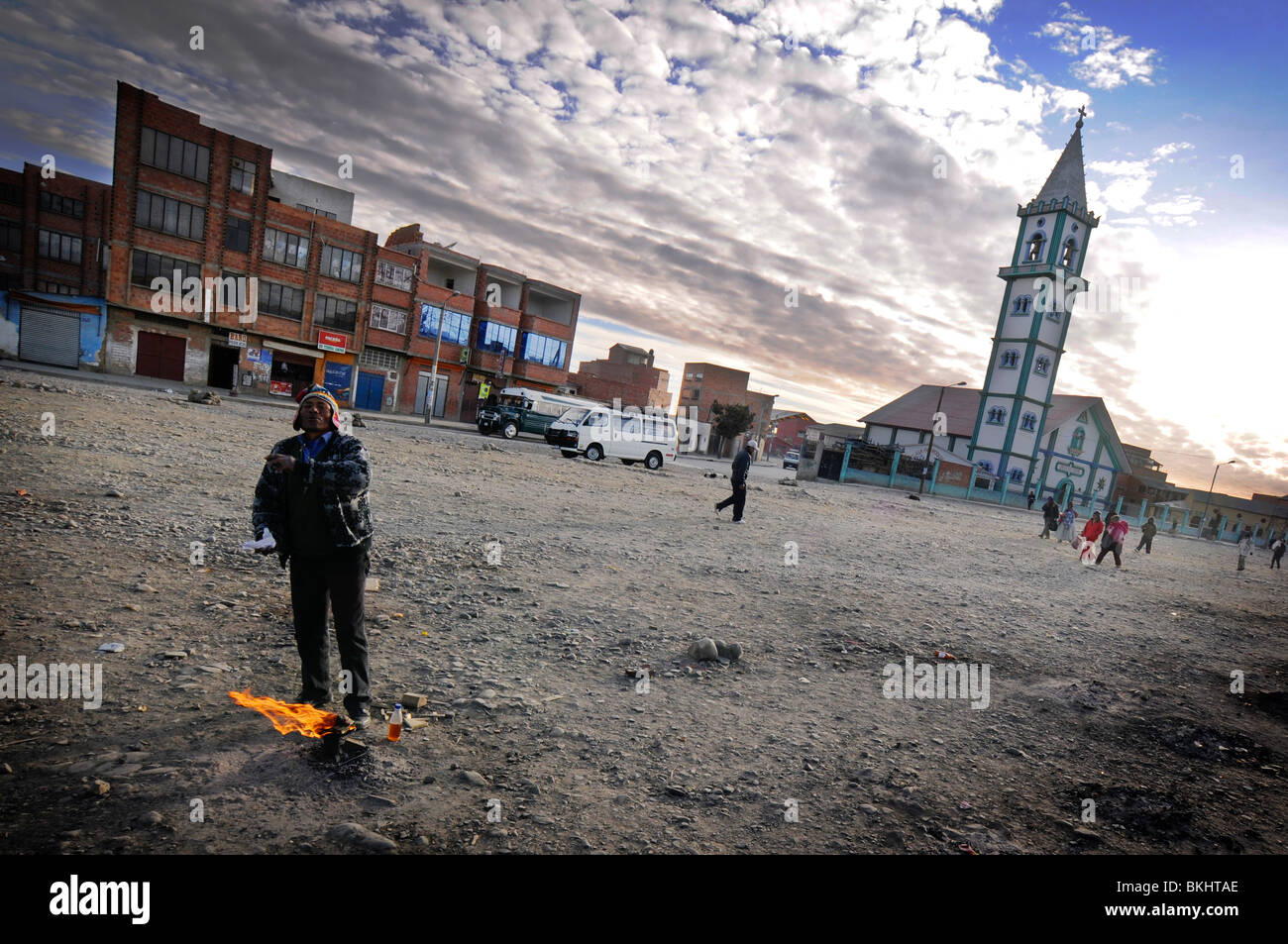 Scene from La, Paz -- Bolivia Stock Photo