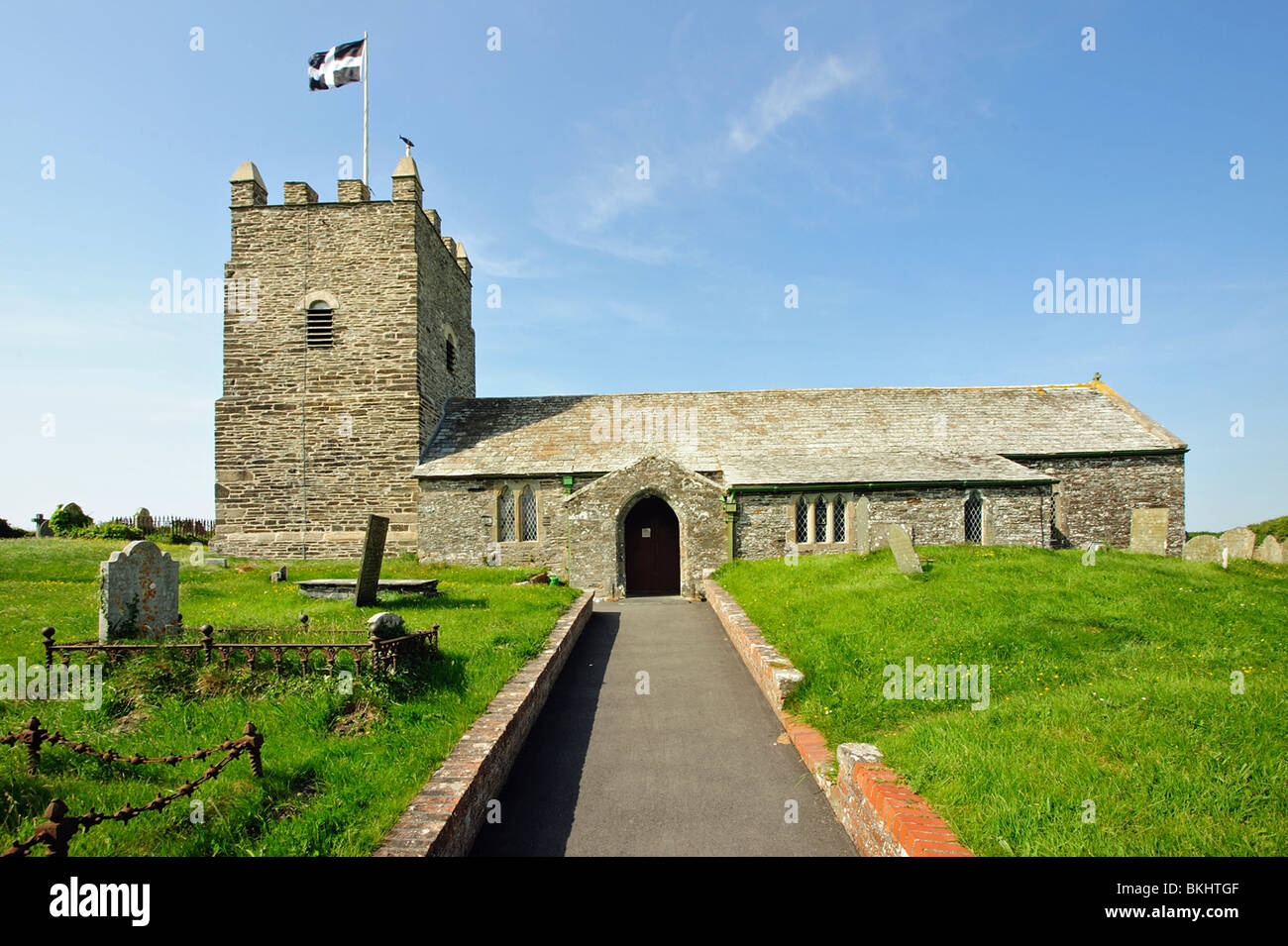 St Symphoriam church, Boscastle Cornwall, UK Stock Photo