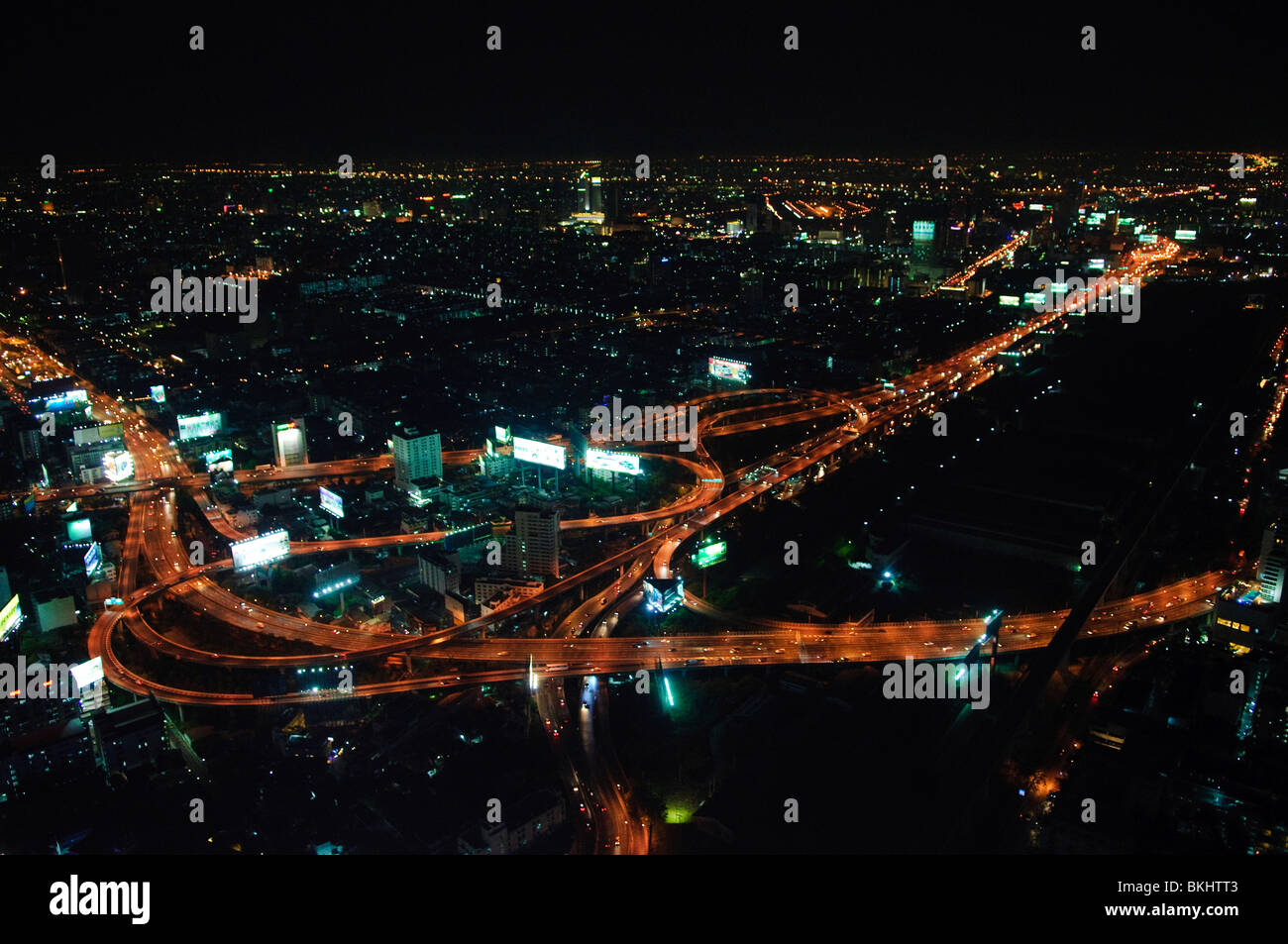 City skyline at night. Bangkok Thailand Stock Photo - Alamy