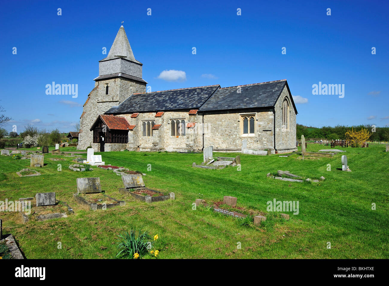 St Margaret of Antioch, Bowers Gifford, Essex, UK Stock Photo