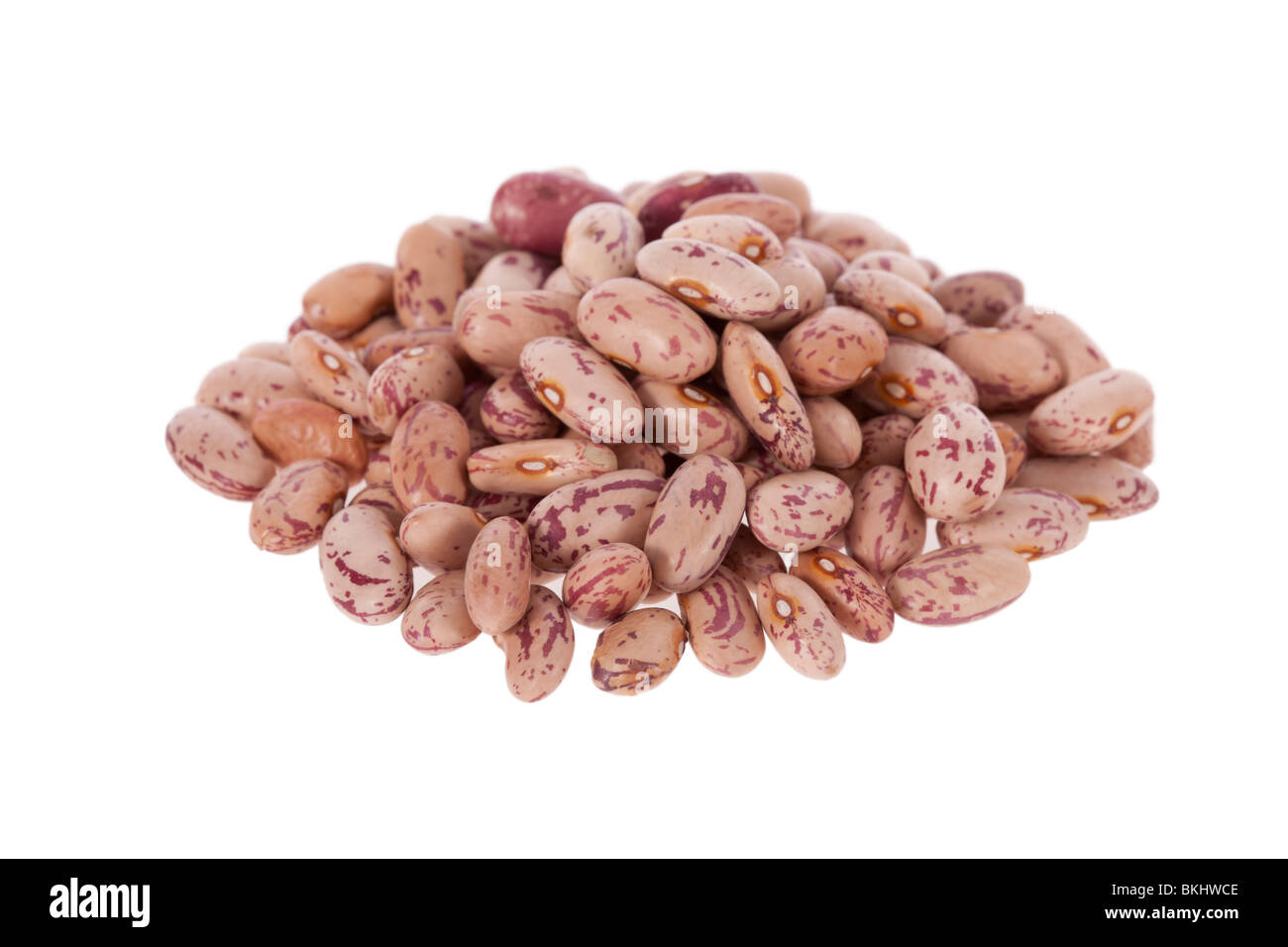 Pinto beans isolated on a white background Stock Photo