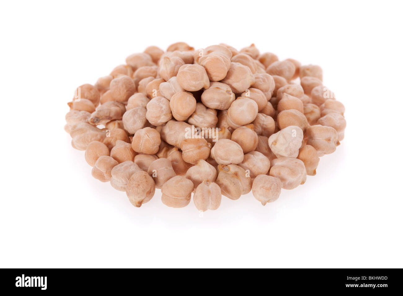 White chickpeas isolated on a white background Stock Photo
