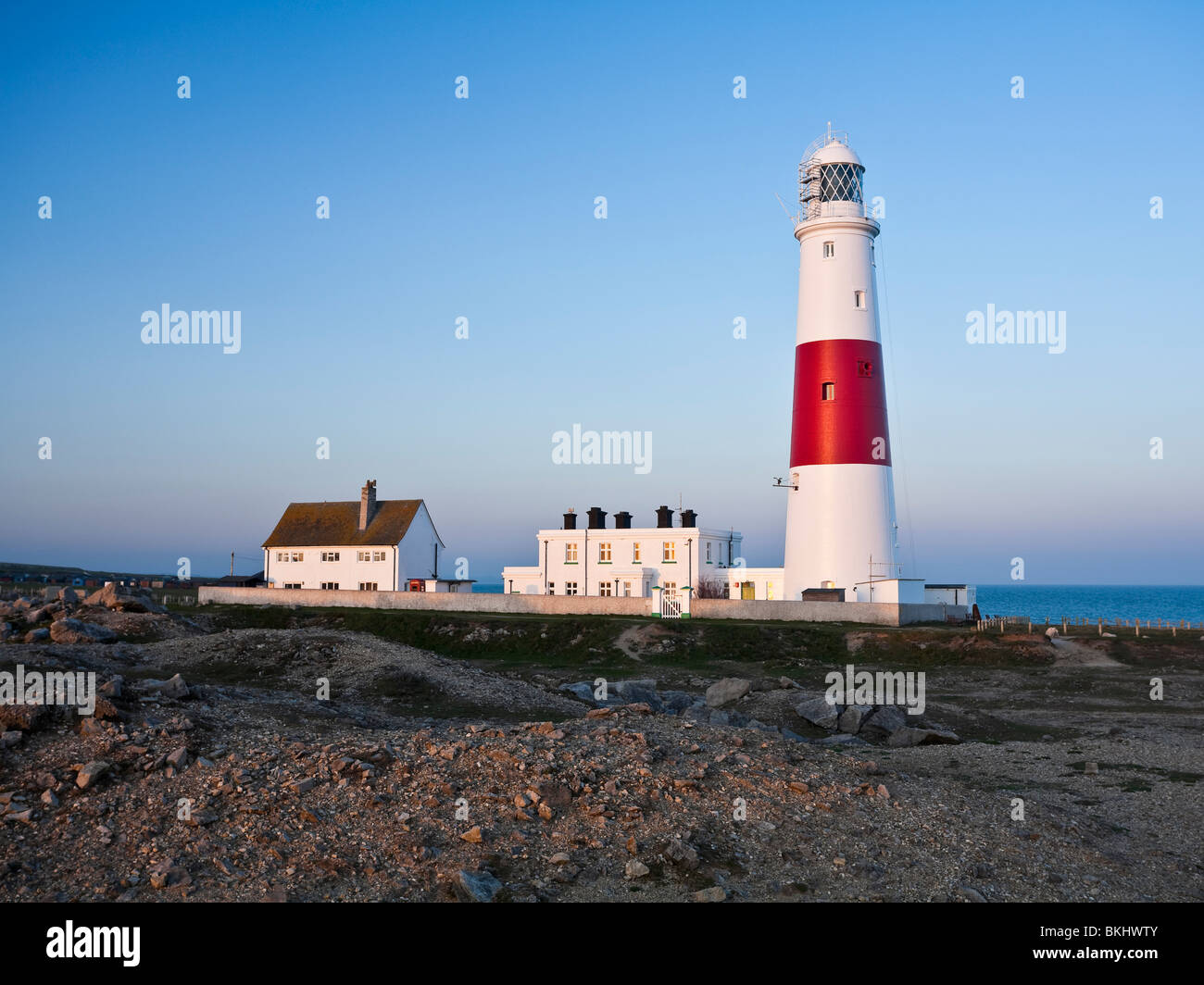 Portland Bill Lighthouse. Isle of Portland Dorset UK Stock Photo