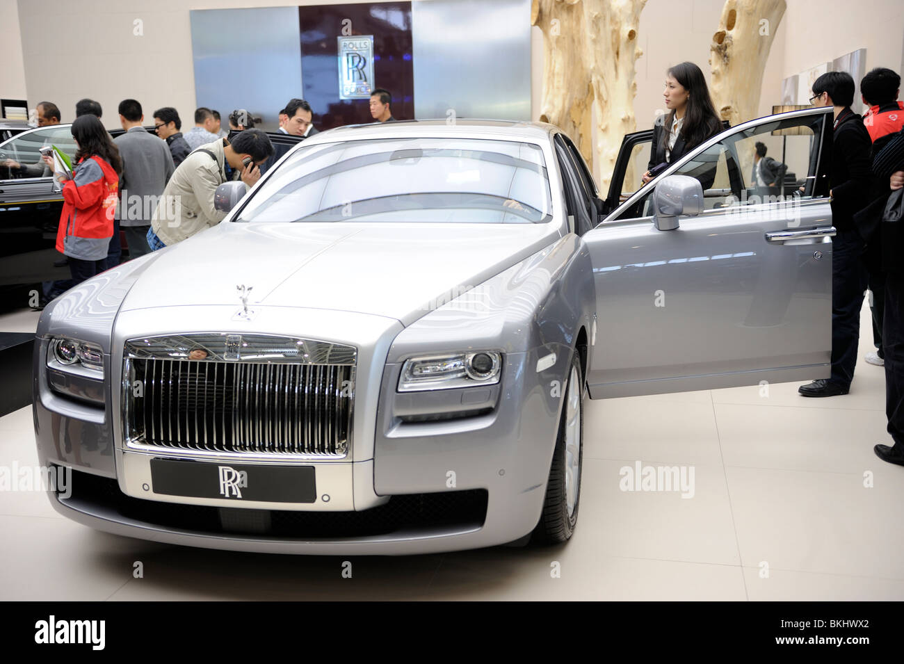 Rolls-Royce stand at the Beijing Auto Show 2010. Stock Photo