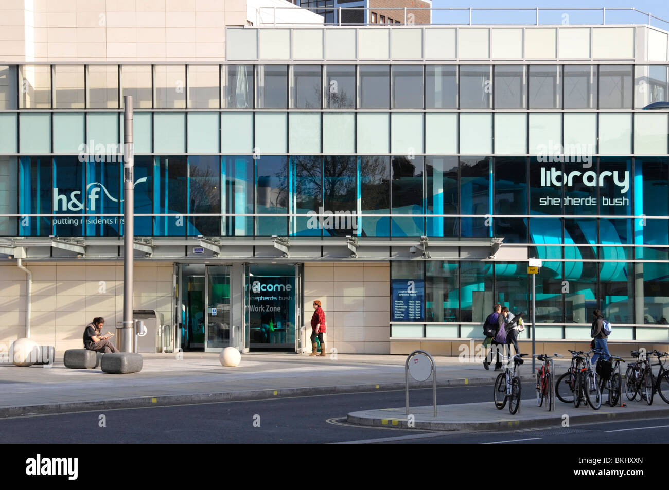 "Shepherds Bush" Library at the Wesfield Centre Stock Photo Alamy