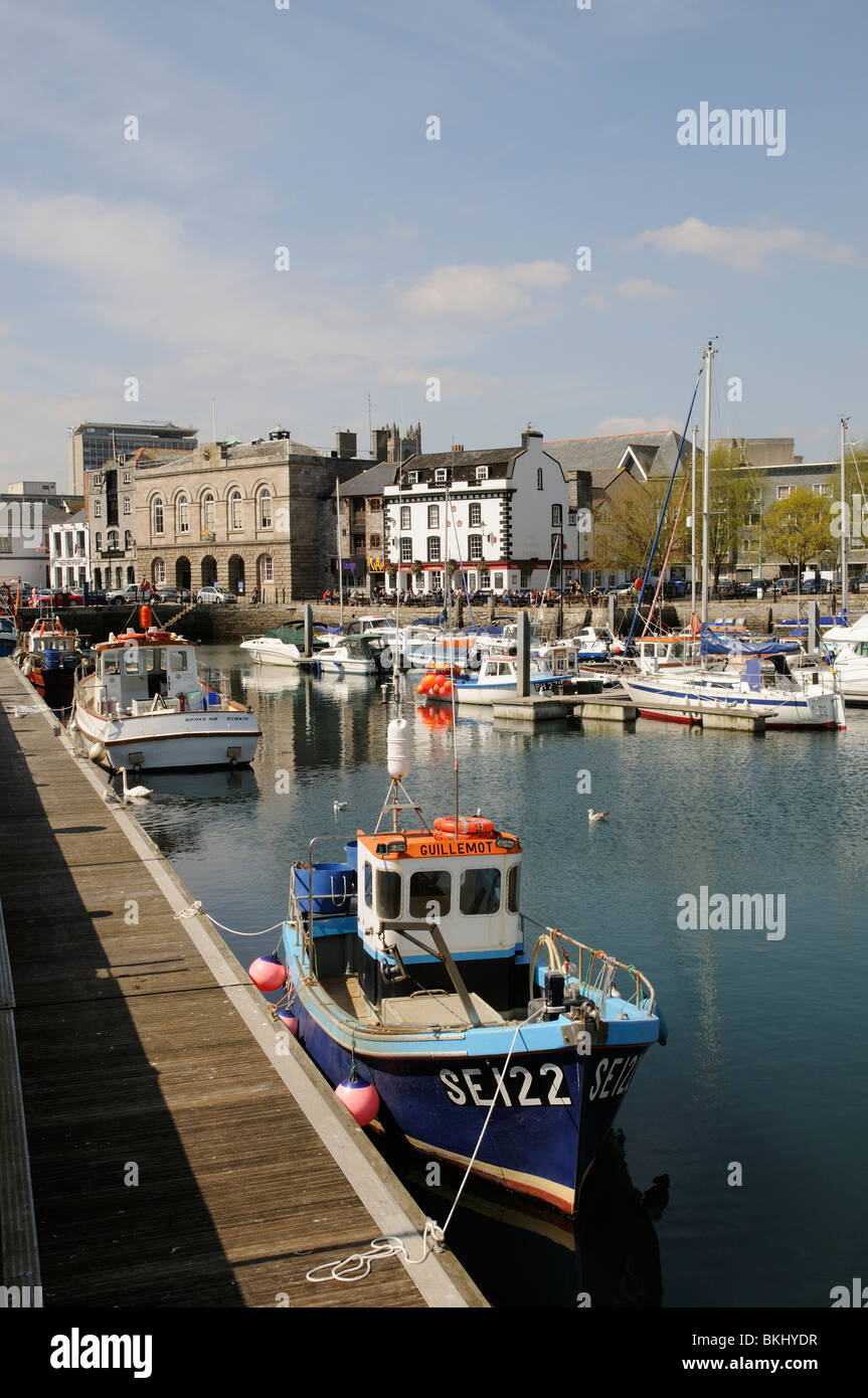 The Barbican Plymouth south Devon England UK A working harbour and