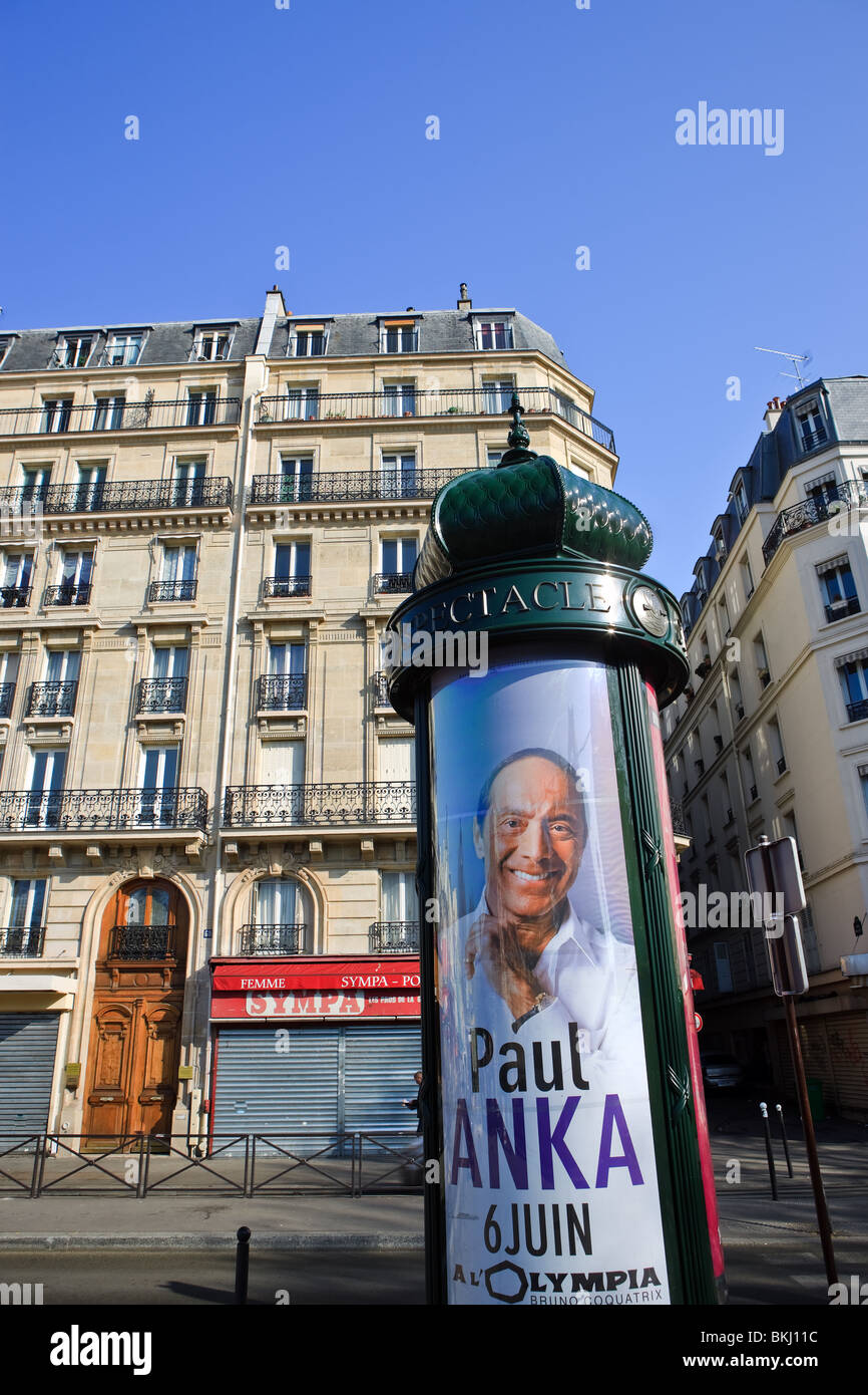 Paul Anka in Paris Stock Photo