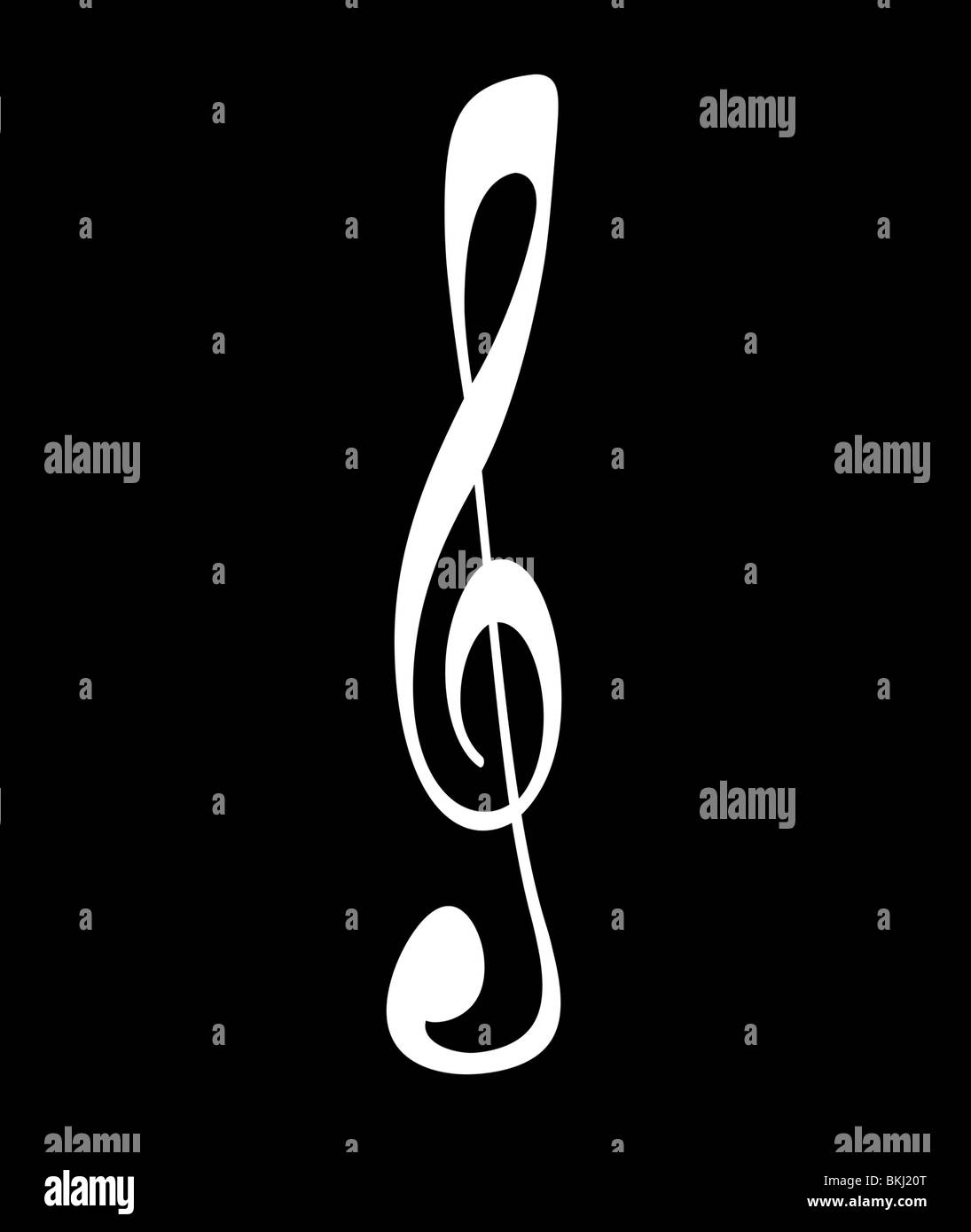 Treble Clef Black and White Stock Photos & Images - Alamy