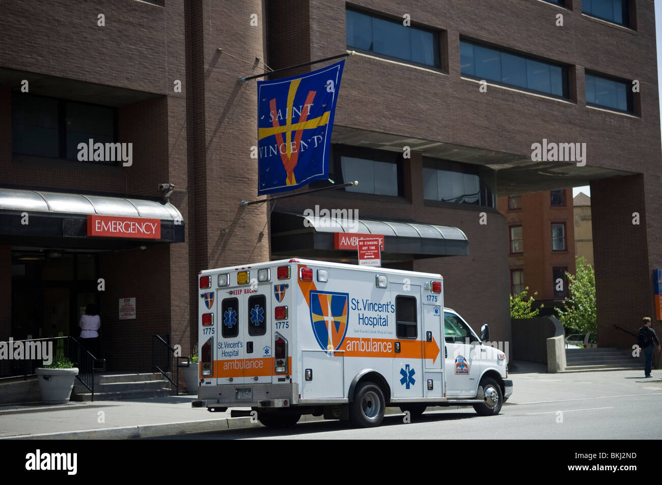 St. Vincent's Catholic Medical Center's Emergency Room in Greenwich Village in New York Stock Photo
