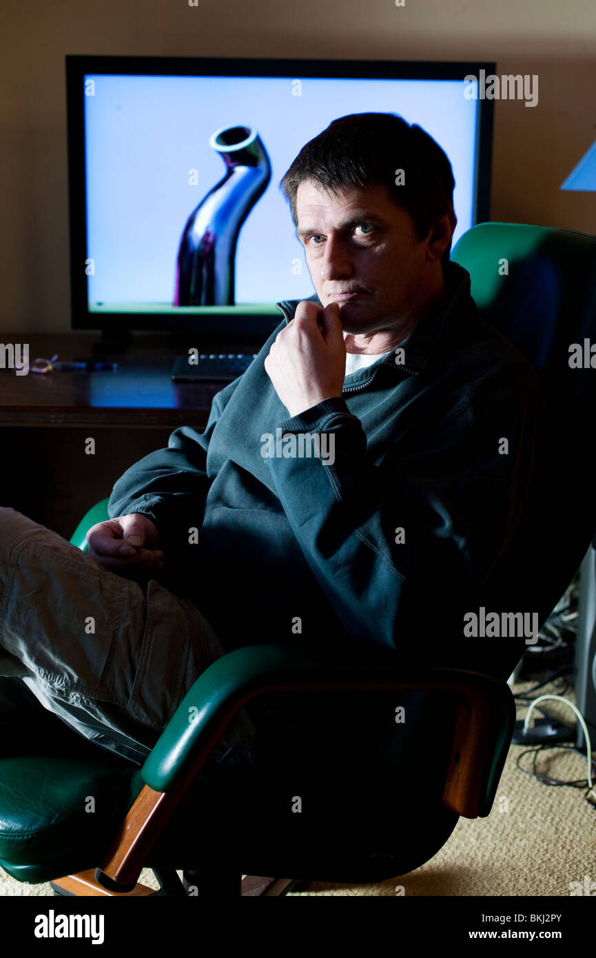 Mike Oldfield Portrait Stock Photo