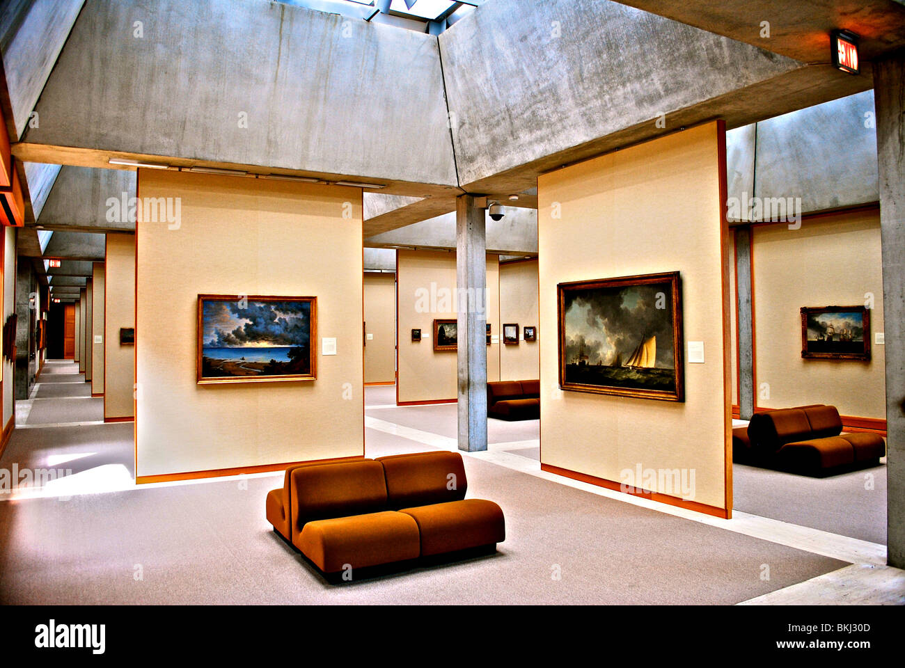 Yale Center for British Art, New Haven, United States, Louis Khan, Yale center for british art Stock Photo