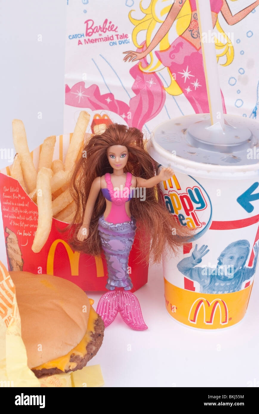 New 2010 Mcdonald’s Happy Meal Toy Barbie in A Mermaid Tale Barbie Doll Toy 