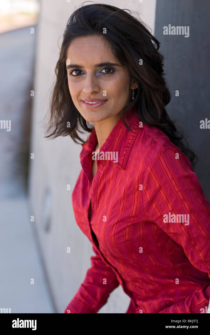 A beautiful young (Eastern) Indian woman Stock Photo