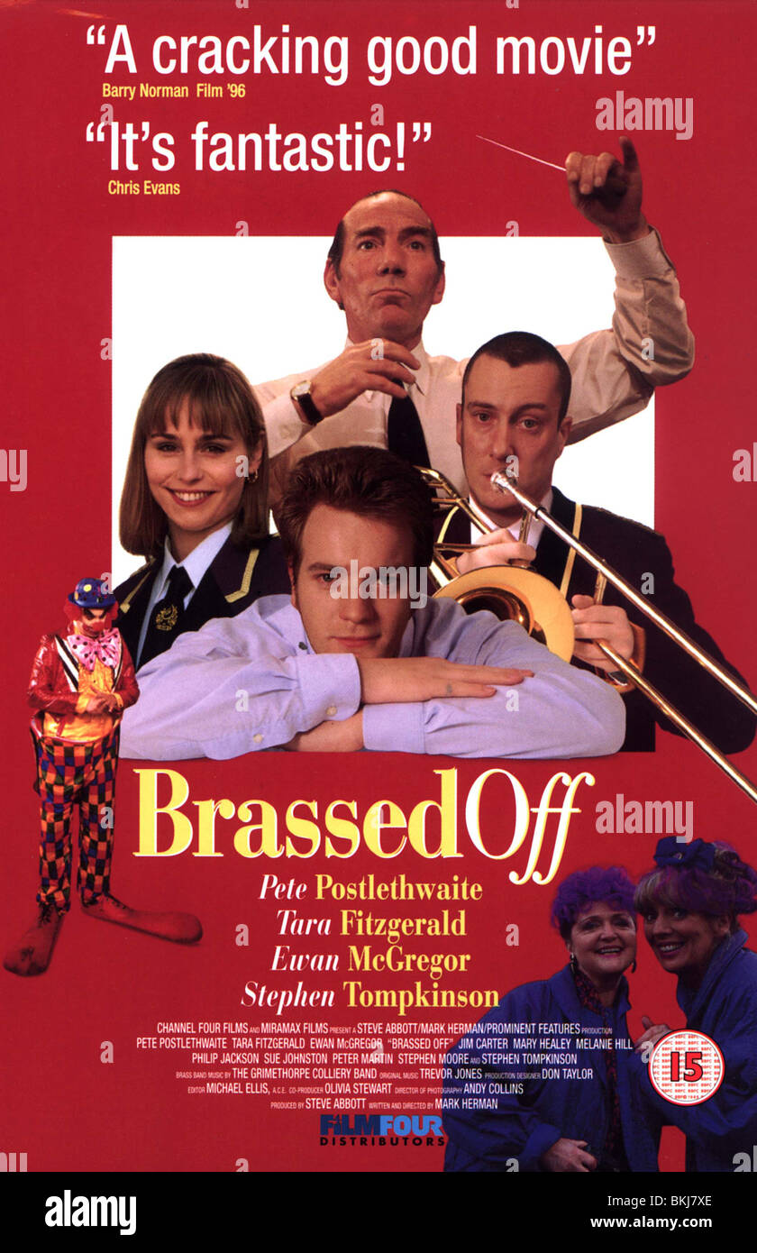 BRASSED OFF -1996 POSTER Stock Photo