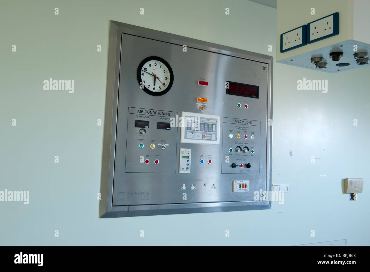 Hospital Operating Theatre Air Control Panel Stock Photo Alamy