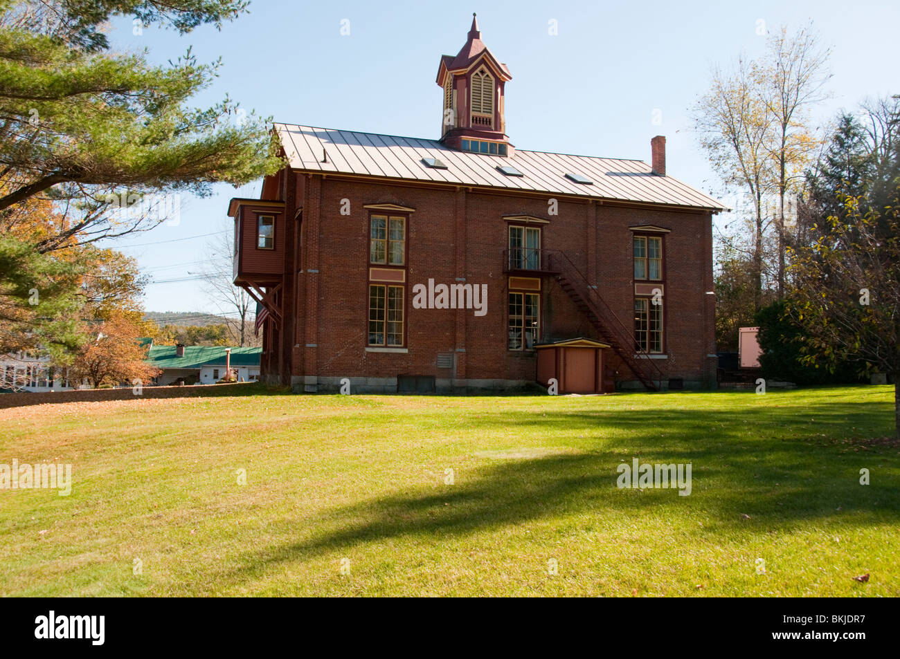 Quechee Village Antique Restoration Building,Near,Woodstock,Vermont,New England, USA Stock Photo