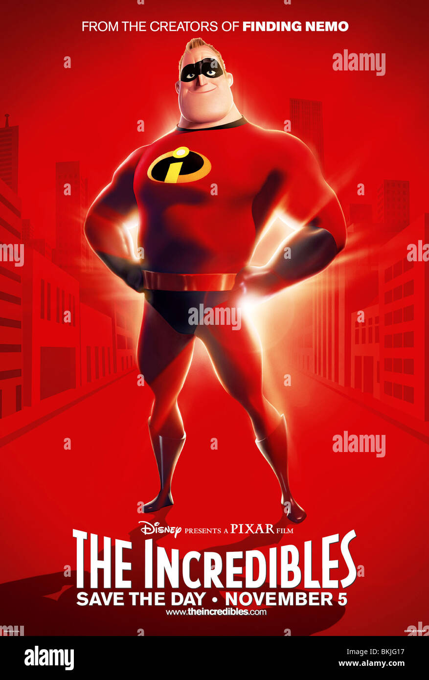 THE INCREDIBLES (2004) ANIMATION POSTER CREDIT DISNEY INCE 001-01 Stock Photo