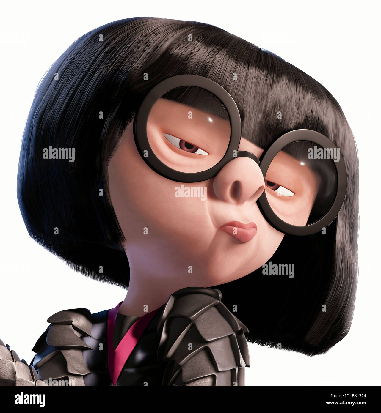 THE INCREDIBLES (2004) ANIMATION EDNA MODE (CHARACTER) CREDIT DISNEY INCE 001-16 Stock Photo