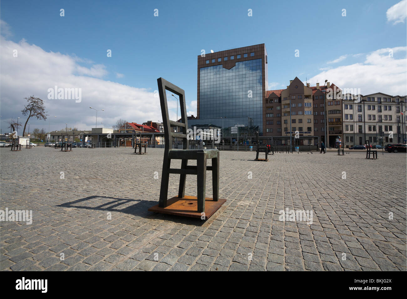 Europe Poland Malopolska Krakow Podgorze Plac Bohaterow Getta (Square