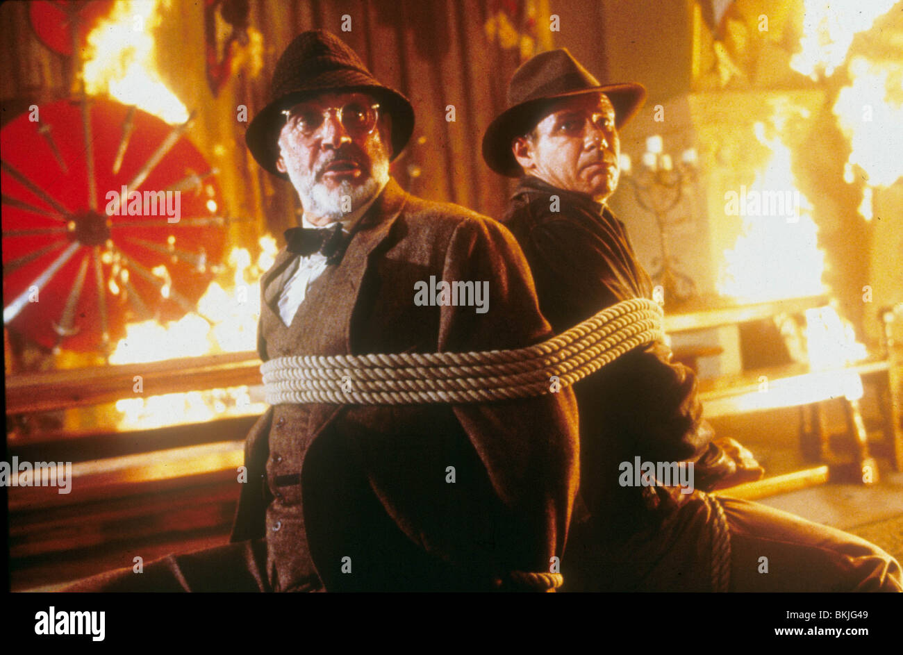 INDIANA JONES AND THE LAST CRUSADE (1989) SEAN CONNERY, HARRISON FORD INC 106 Stock Photo