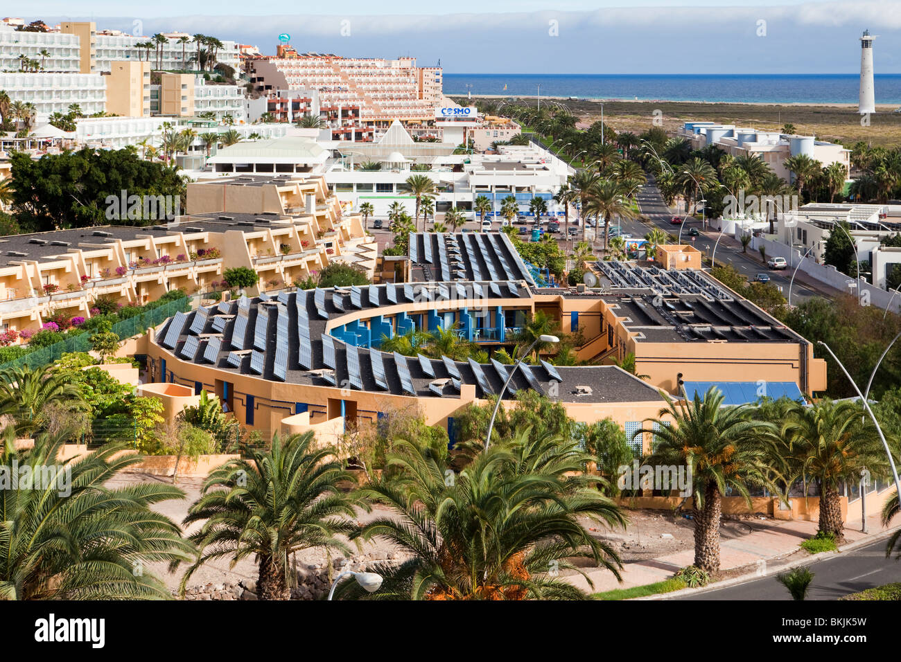 The coastal resort of Jandia on the Canary Island of Fuerteventura Stock Photo