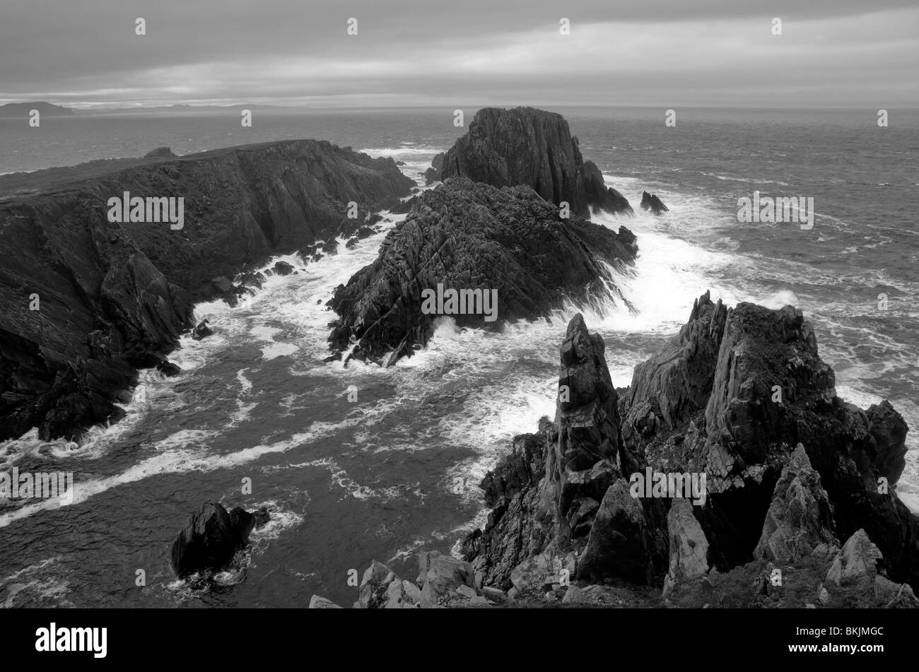 Ireland headland county donegal Black and White Stock Photos & Images ...