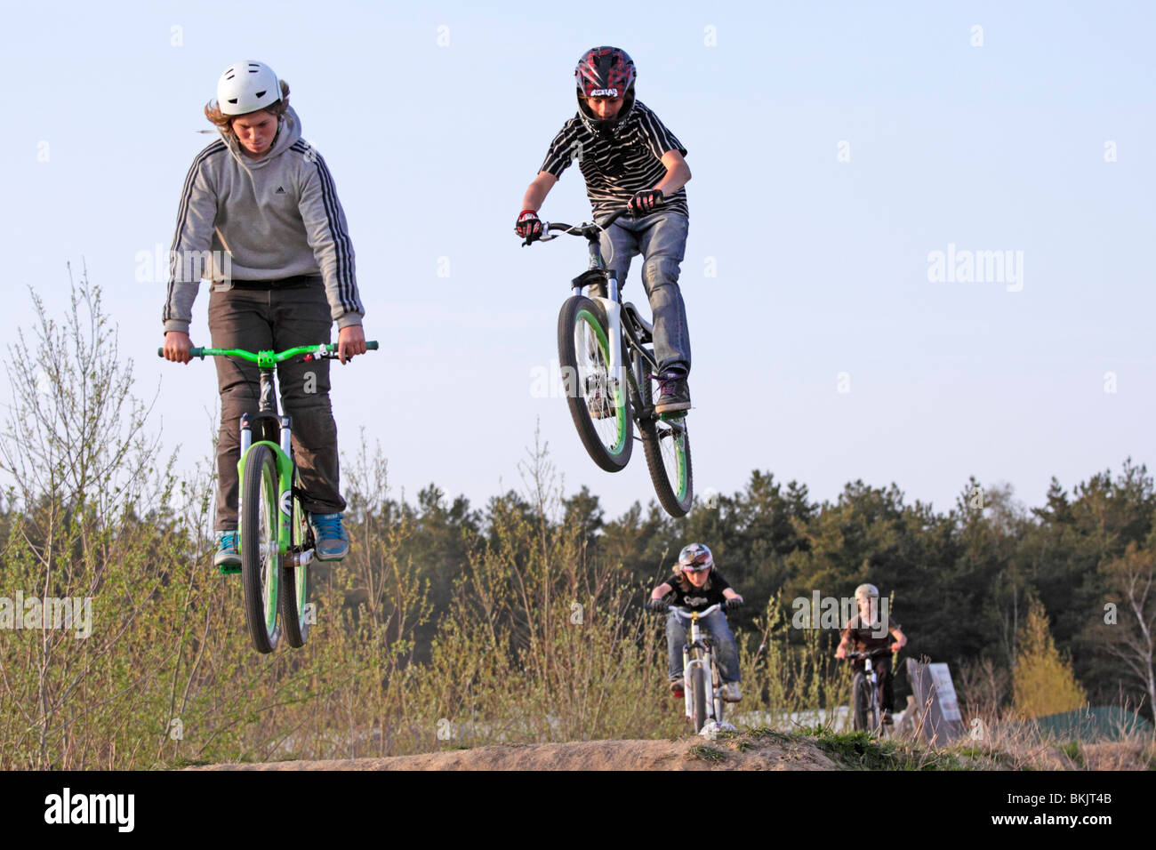 young-boys-taking-part-in-a-bike-contest-stock-photo-alamy