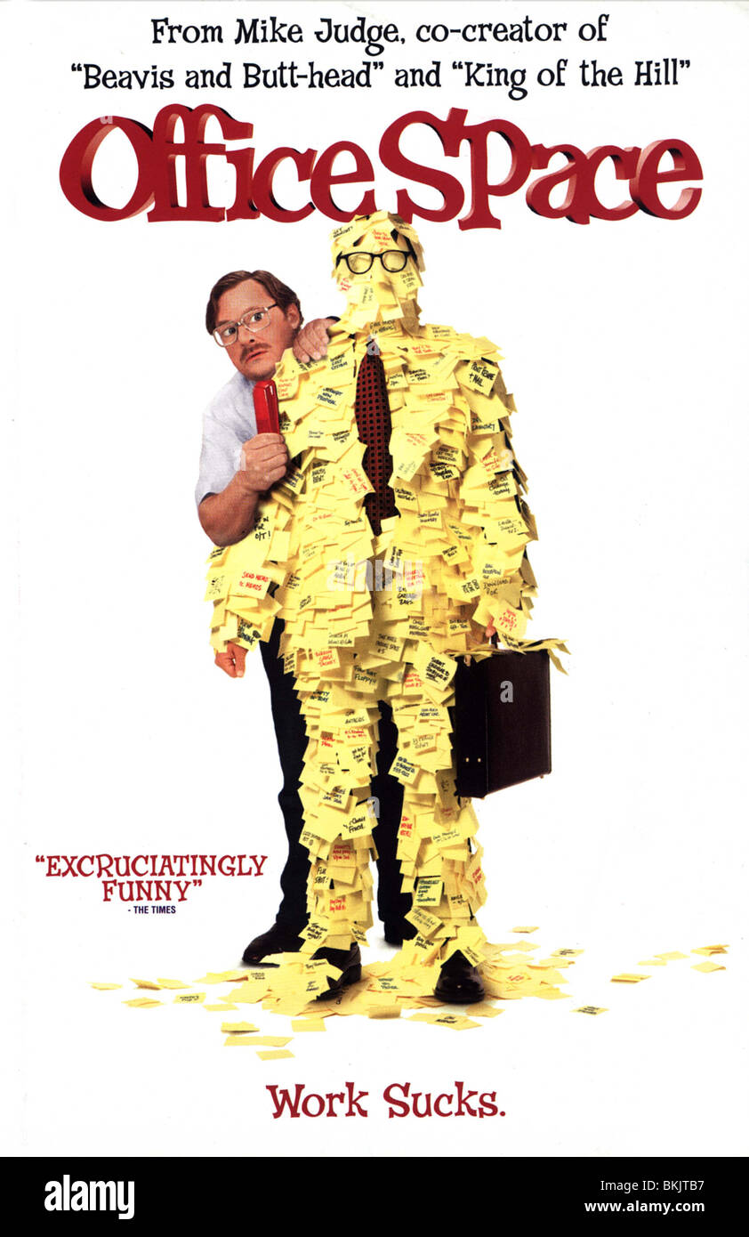 OFFICE SPACE -1999 POSTER Stock Photo