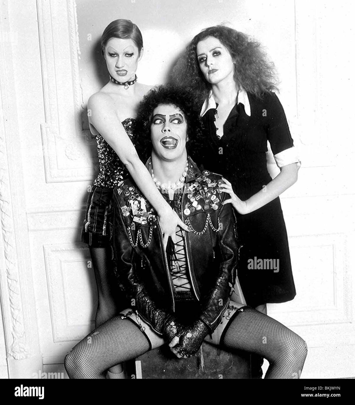 THE ROCKY HORROR PICTURE SHOW (1975) LITTLE NELL, TIM CURRY RHPS 001-01 Stock Photo