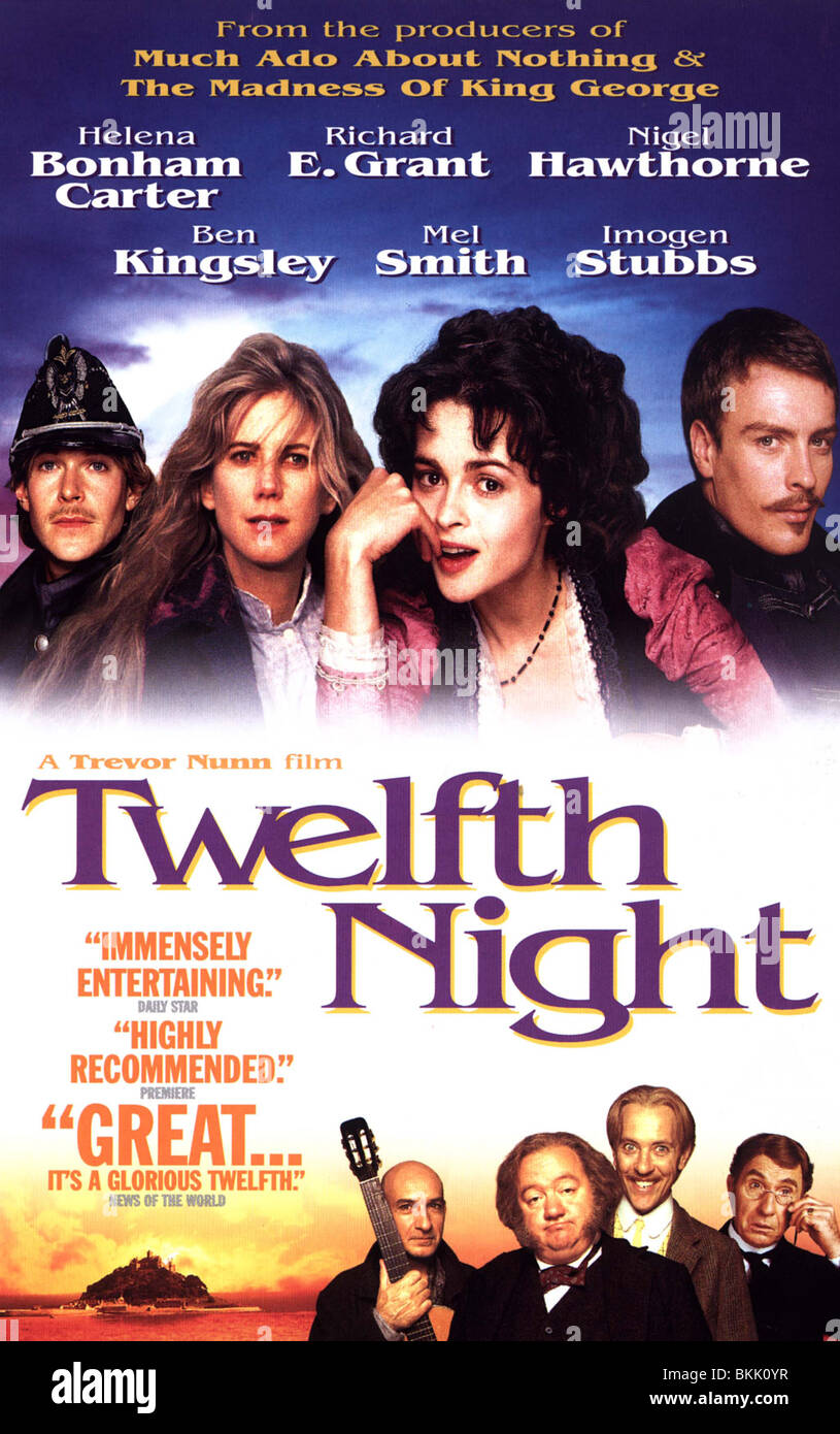 TWELFTH NIGHT -1996 POSTER Stock Photo