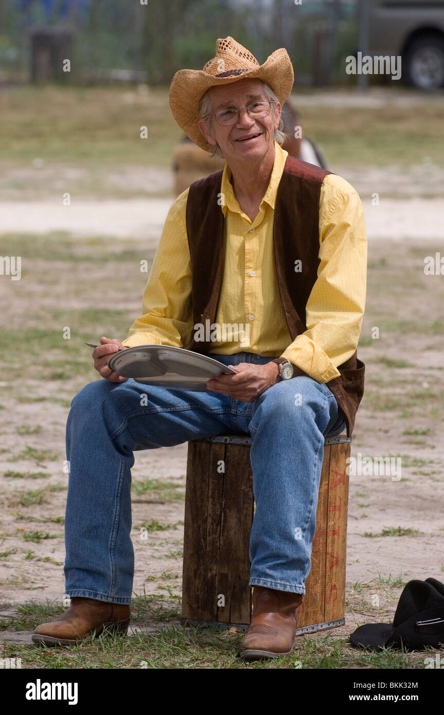 Pioneer Days High Springs Florida man participates in western skit
