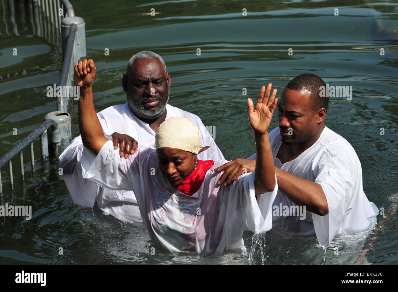 Israel, Yardenit Baptismal Site In the Jordan River Near the Sea of ...