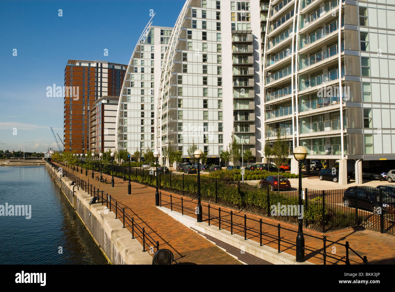 The NV Buildings apartment blocks, Huron Basin, Salford Quays, Greater