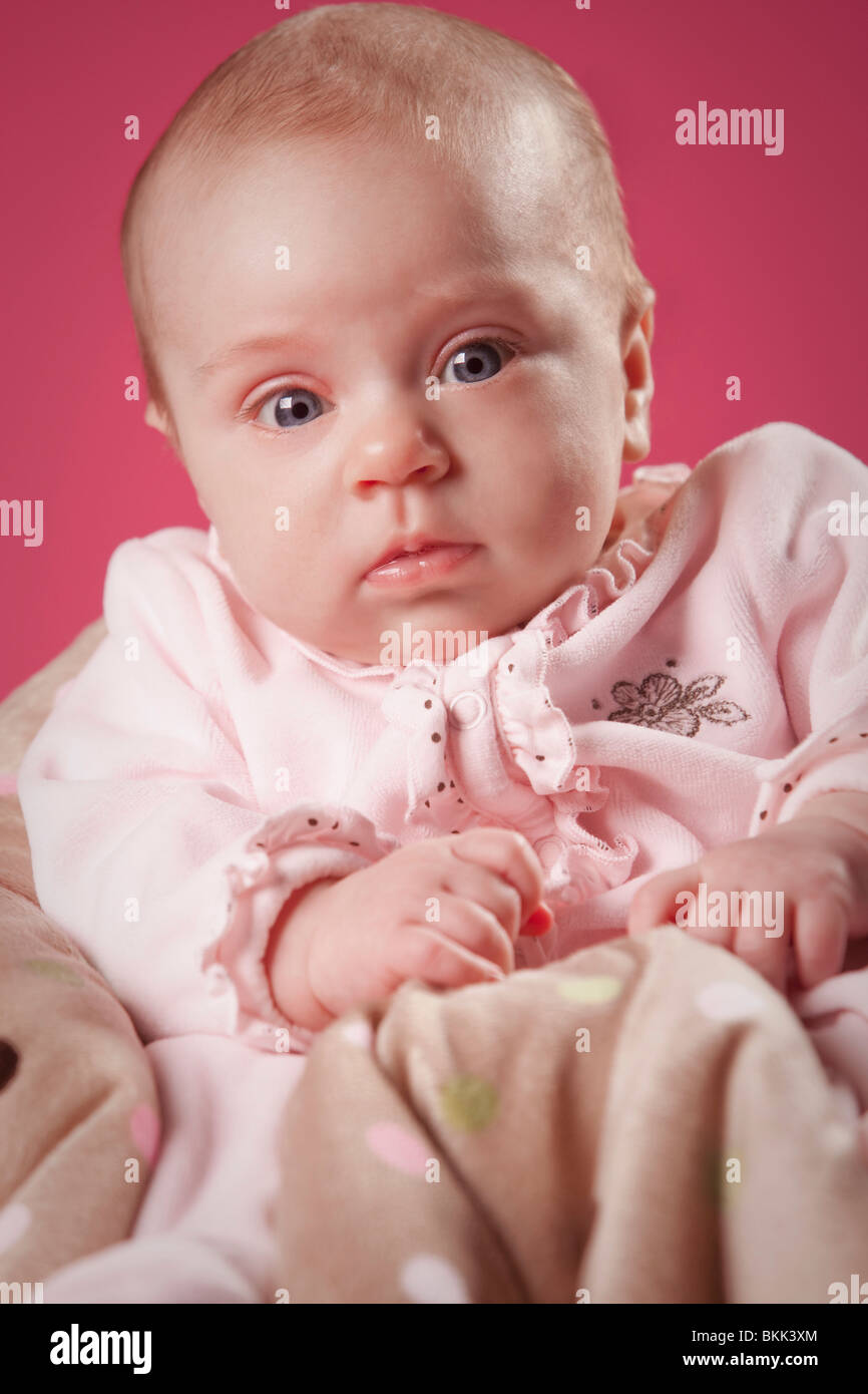 An Infant Girl Stock Photo - Alamy