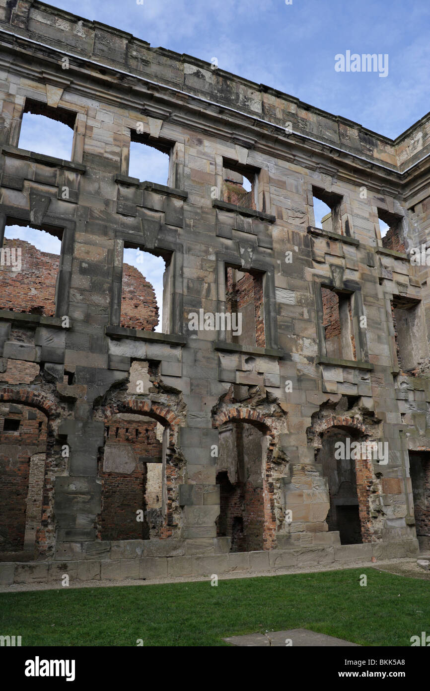 The ruins of Sutton Scarsdale House near Chesterfield Derbyshire