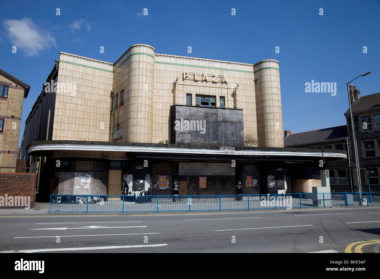 Derelict cinema in Port Talbot,Wales Stock Photo