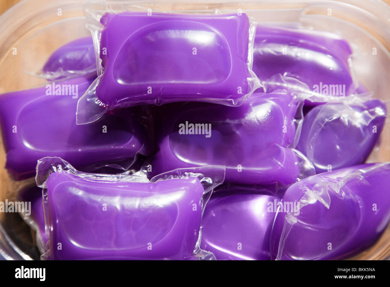 Sachets of laundry detergent Stock Photo Alamy