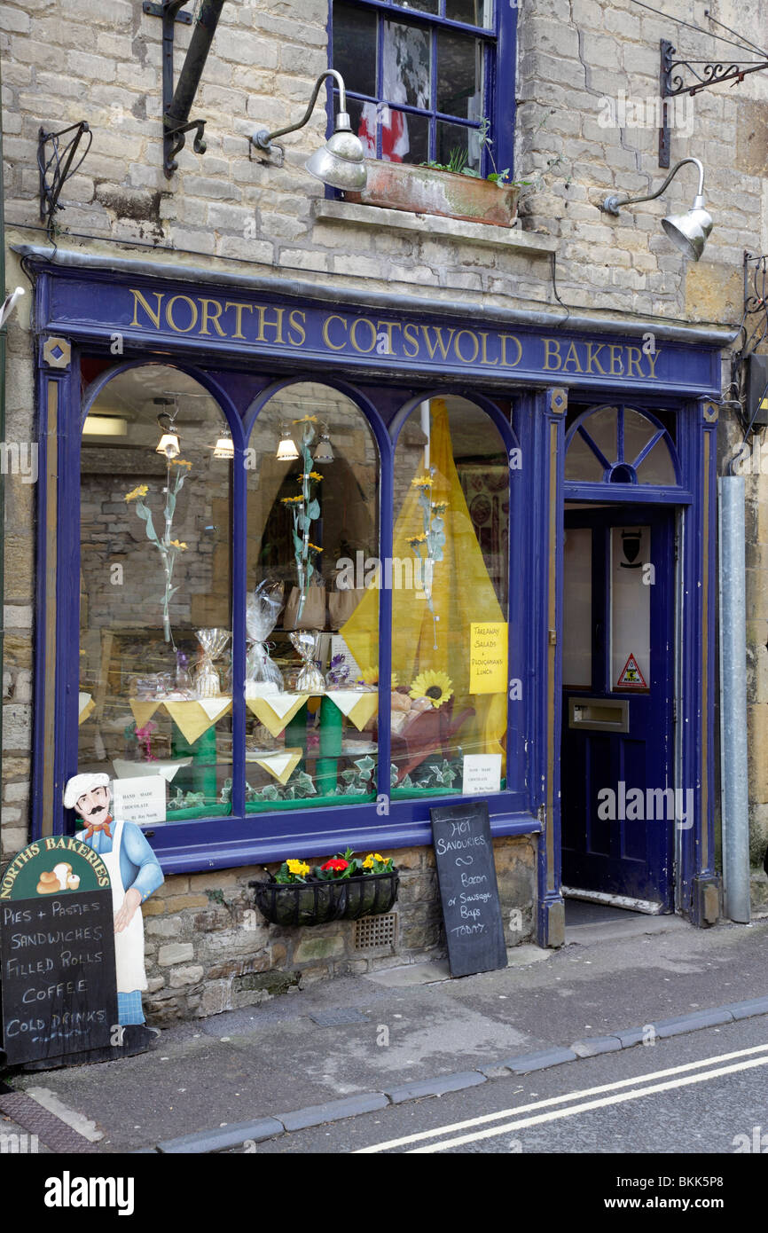 facade of norths cotswold bakery church street stow on the wold gloucestershire uk Stock Photo