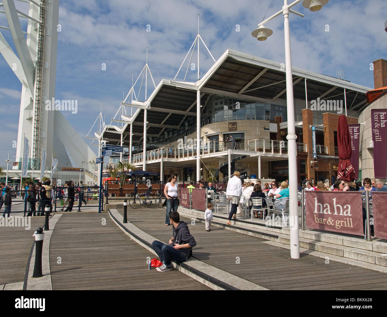 Gunwharf Shopping Portsmouth High Resolution Stock Photography and