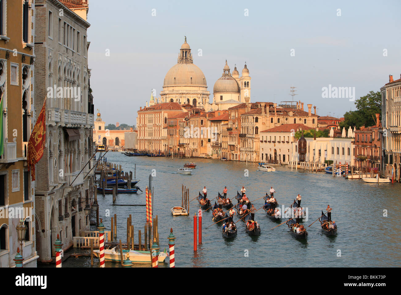 Canal Grande with Basilica di Santa Maria della Salute, Venice, Italy ...