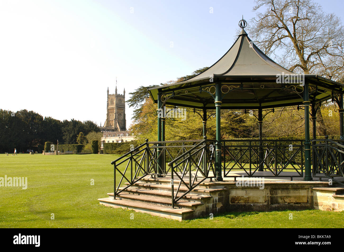 Bandstand in Abbey Grounds, Cirencester, Gloucestershire, England, UK