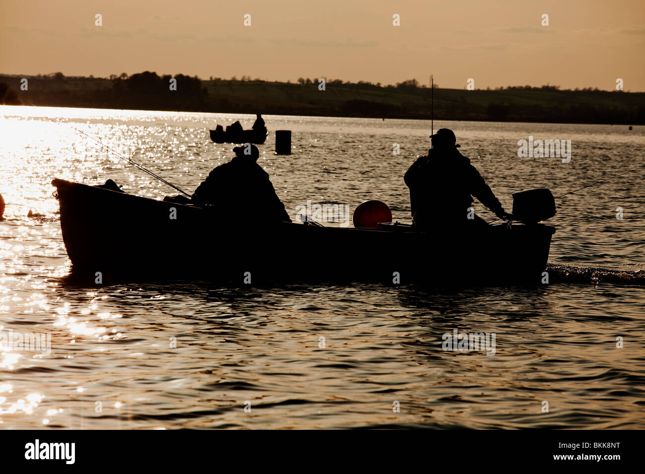 Fishing boat silhouette hi-res stock photography and images - Alamy