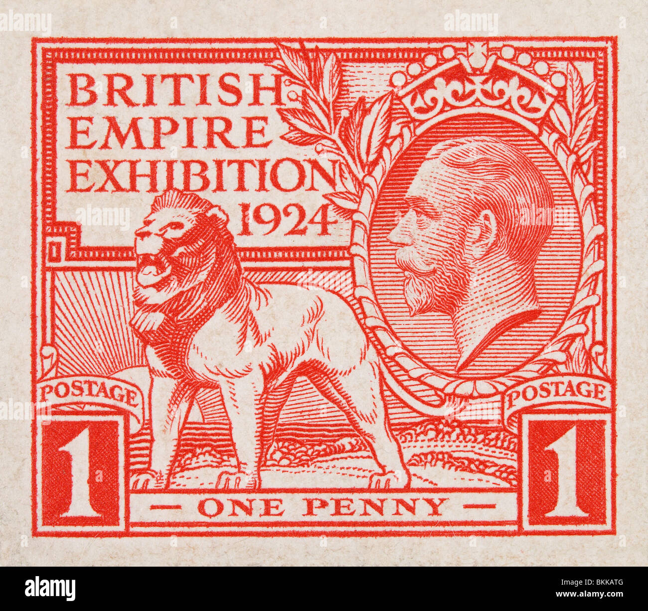 Empire Exhibition stamp Stock Photo