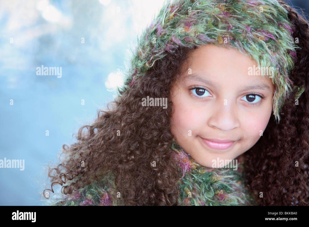 Portrait Of A Young Girl Stock Photo - Alamy